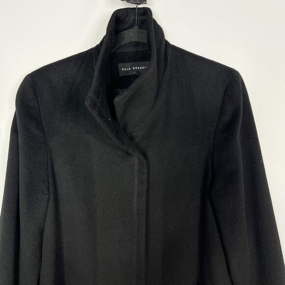 Dale Dressin Womens 2 Black Amicale Pure Cashmere Pea Coat Jacket Made in USA - Picture 4 of 13